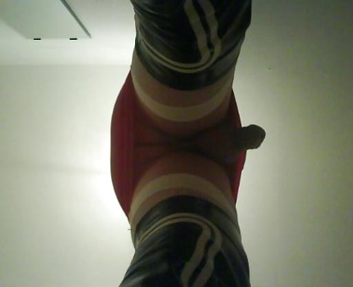 7P My latex skirt,mein latex minirock