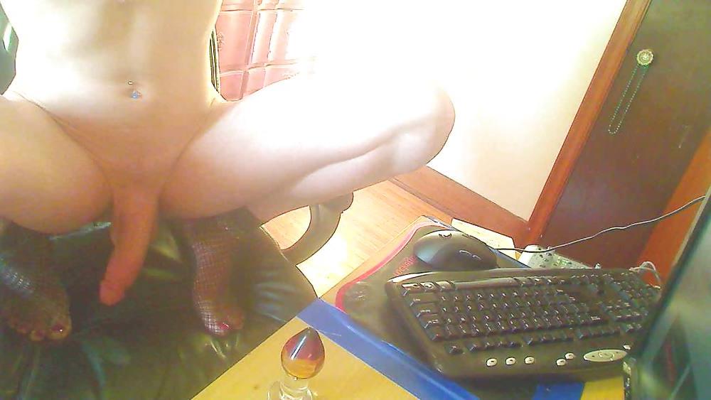 25P Sheboy wearing fishnet socks pt 1