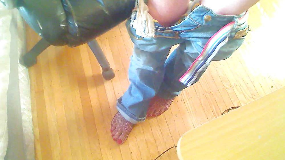 25P Sheboy wearing fishnet socks pt 1