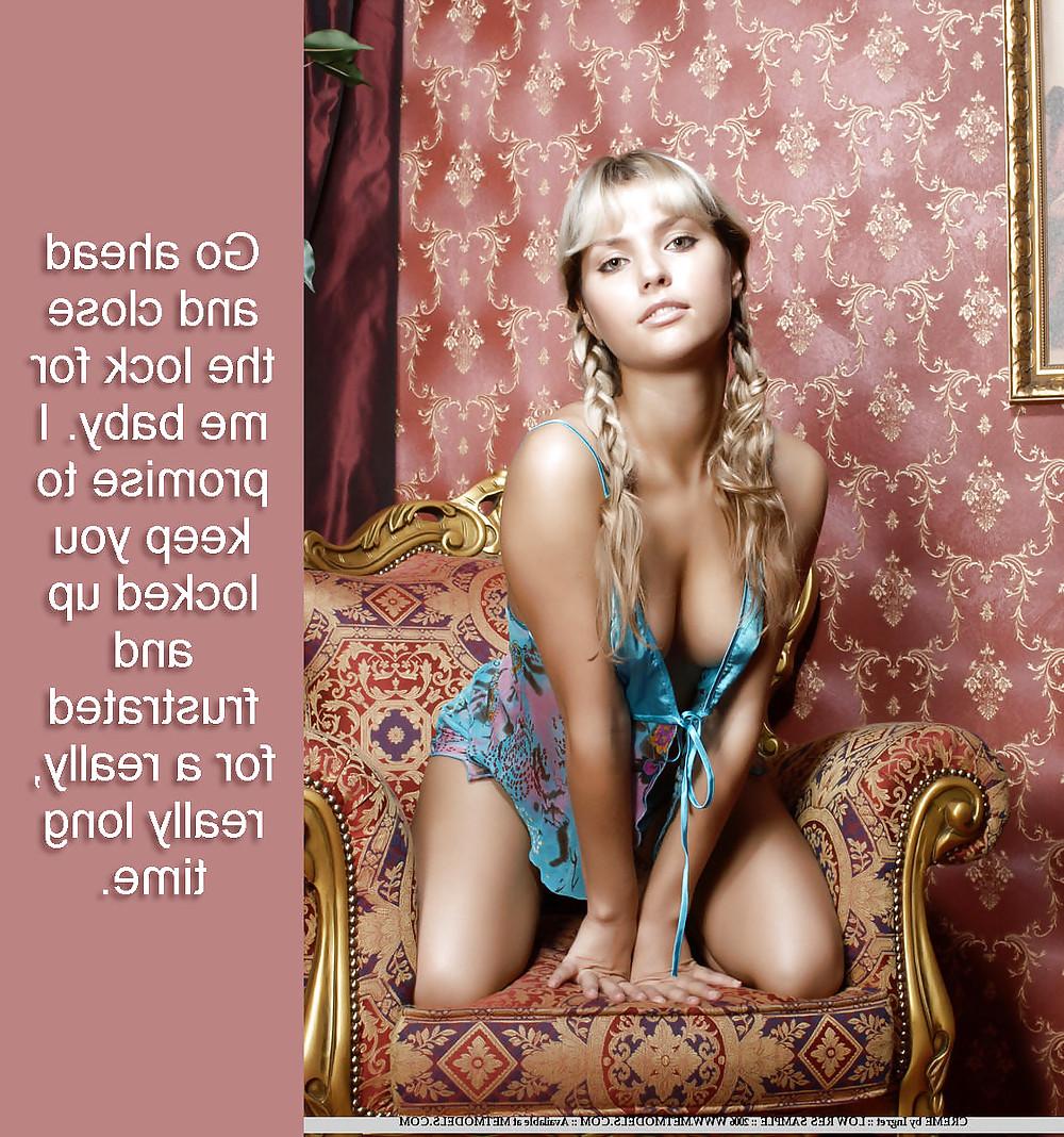 25P Femdom Chastity Captions Spike