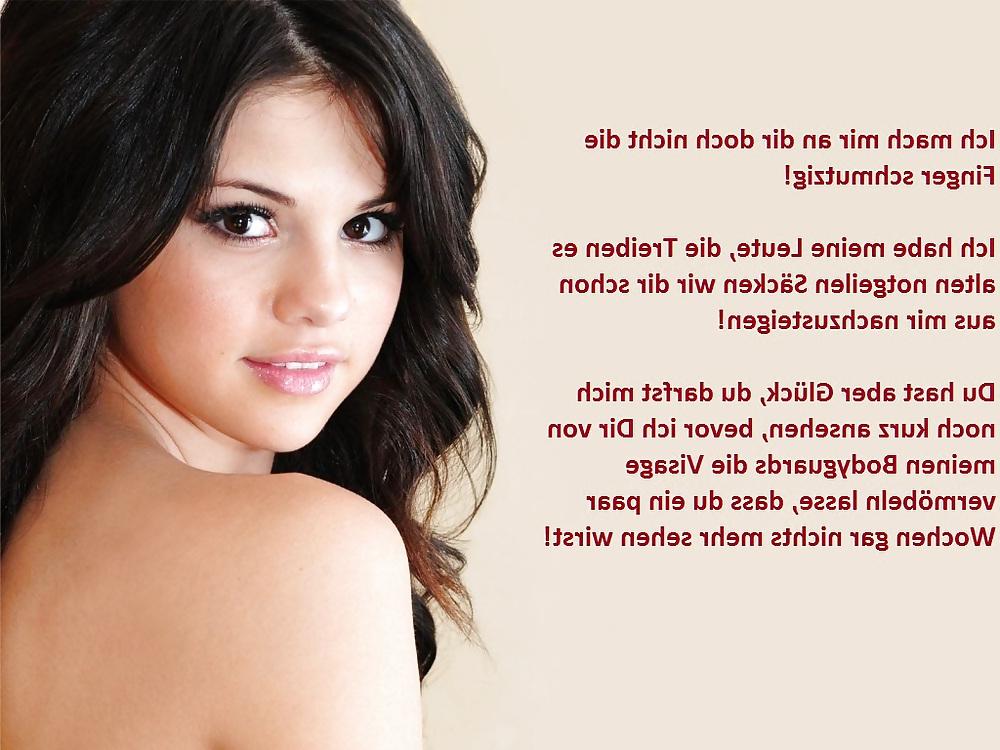 11P Femdom captions german celebrity edition