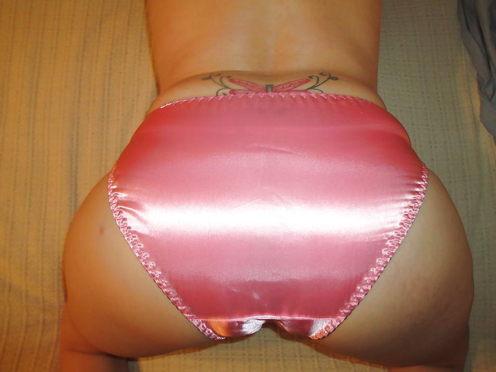 7P New Satin Pink Panties