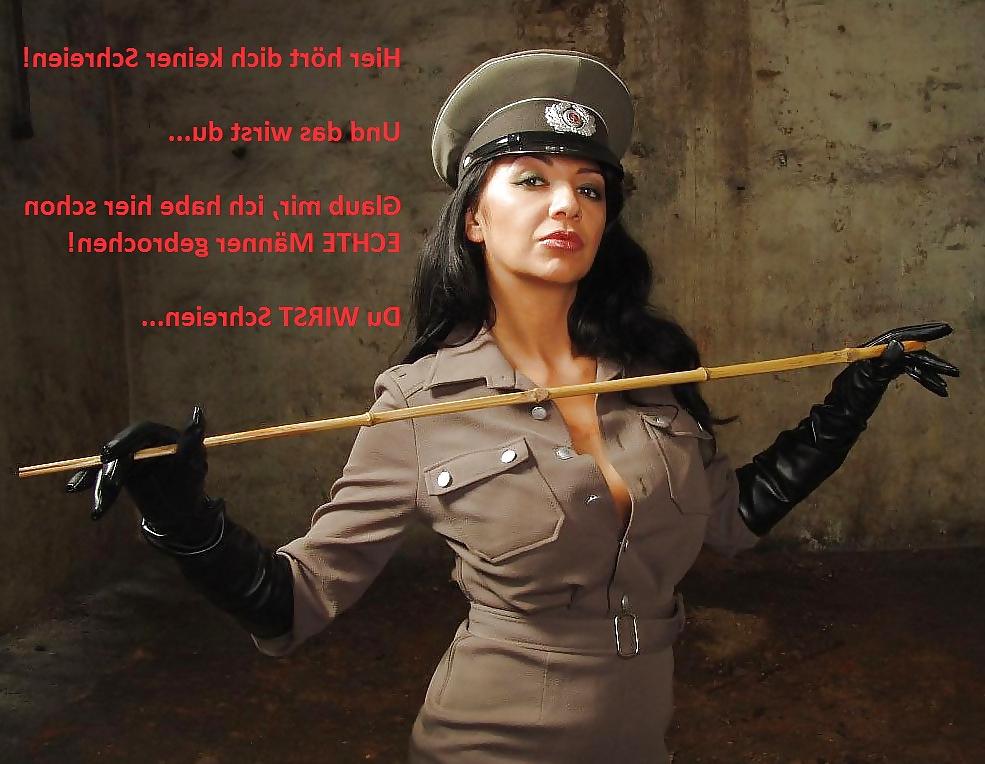 8P Femdom captions german classical domination edition