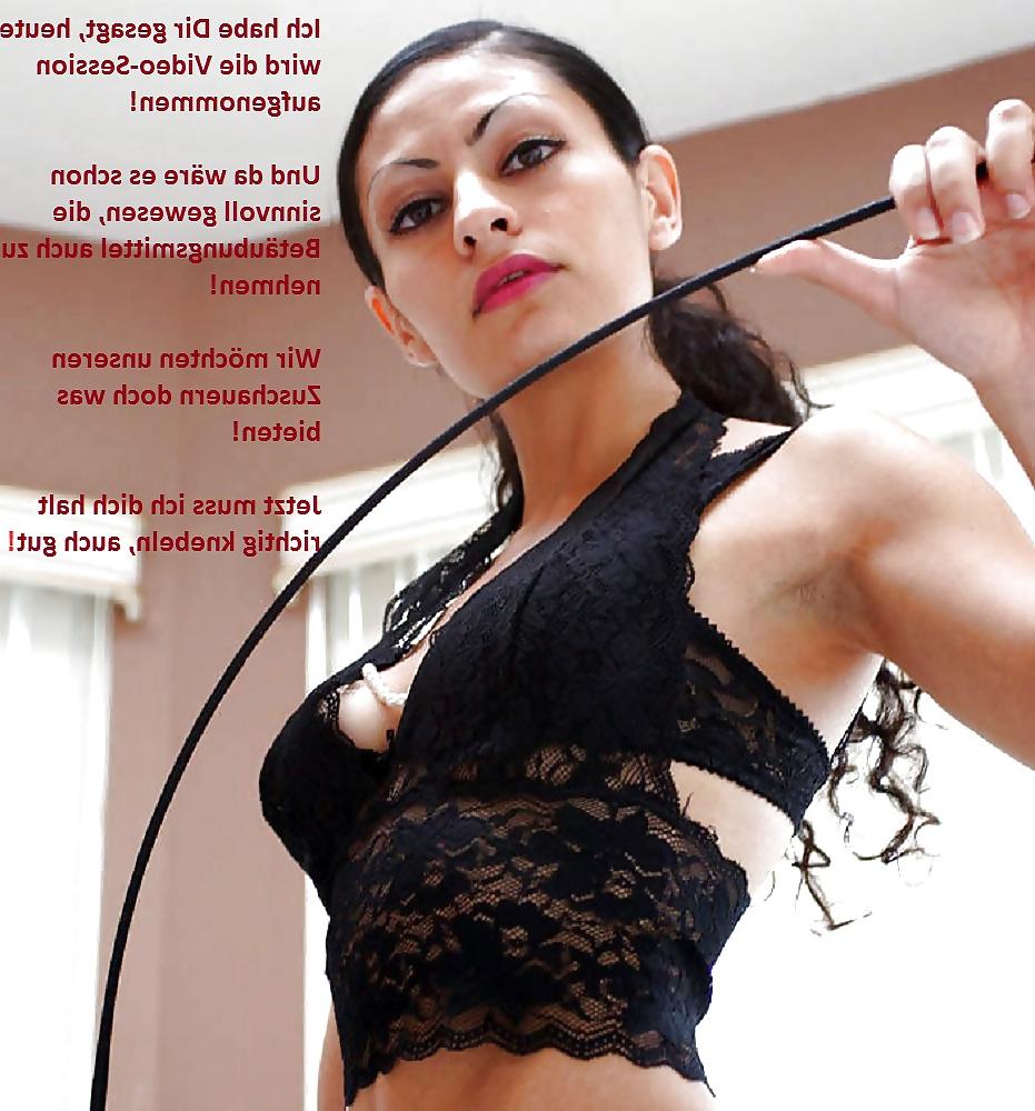 8P Femdom captions german classical domination edition