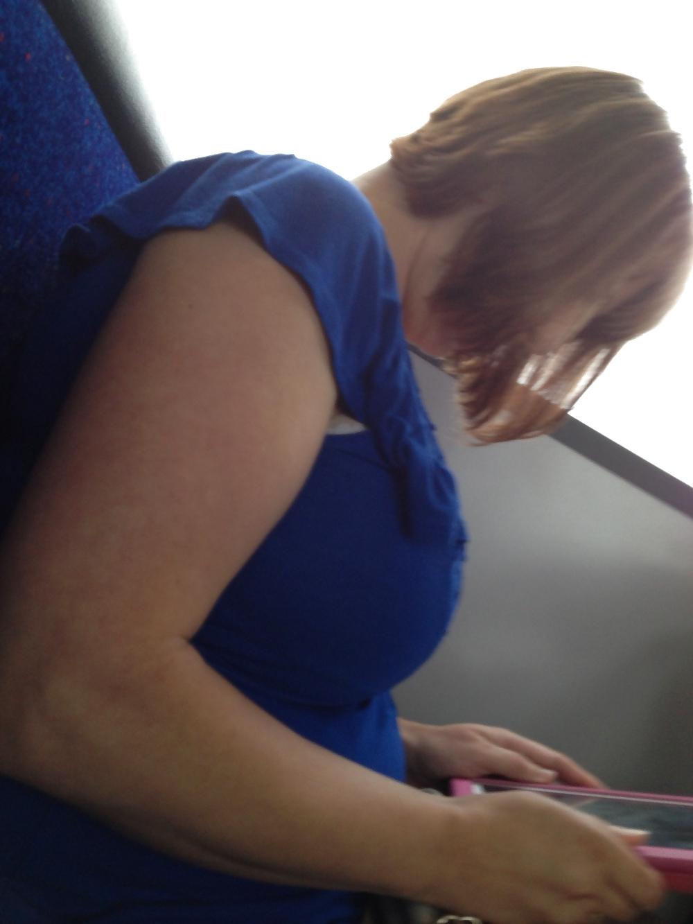 10P Big boob MILF on my bus