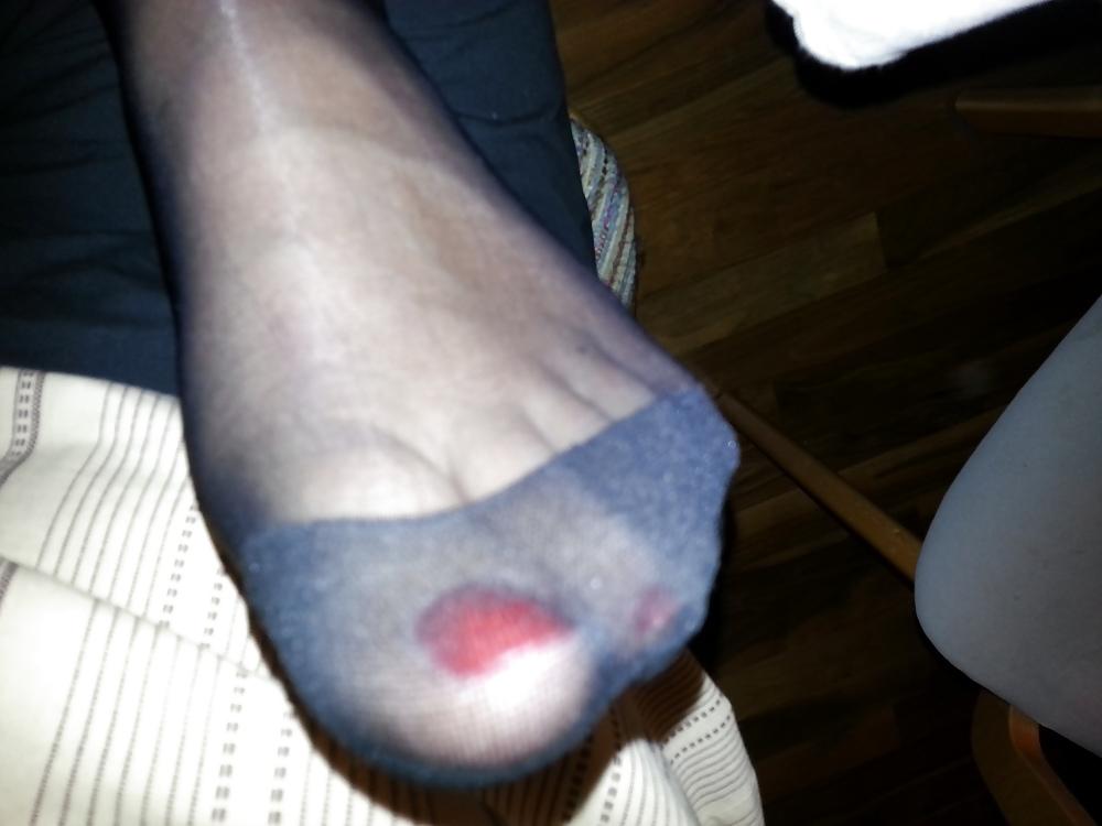8P My wife in Nylons