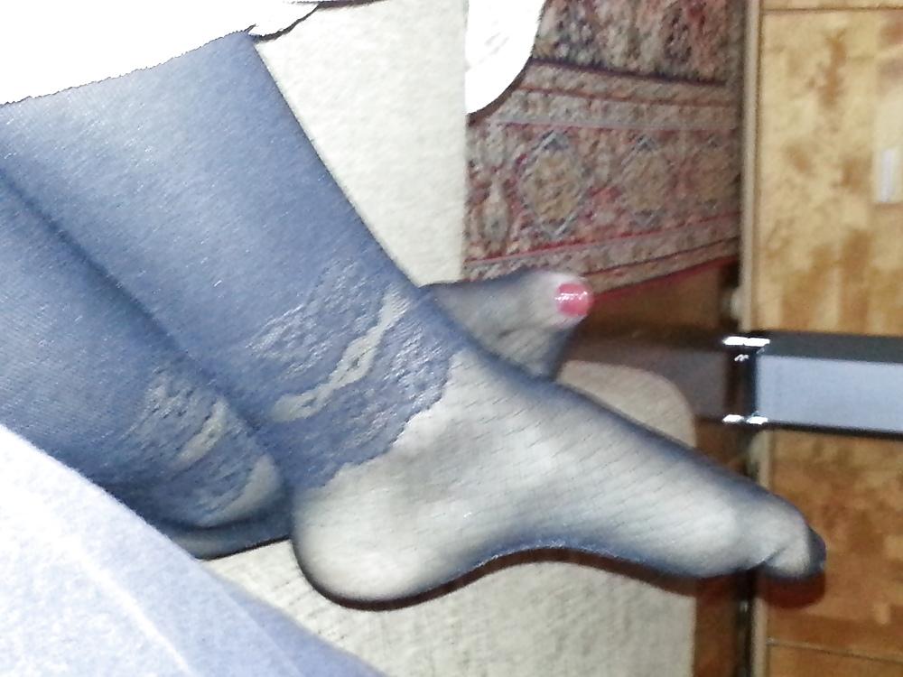 8P My wife in Nylons