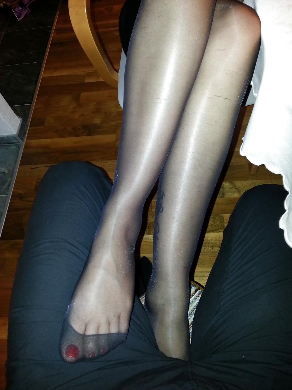 8P My wife in Nylons