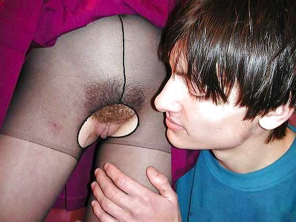 8P KEY - Nylon Tights 21  Pink Cunts in Ripped Pantyhoses