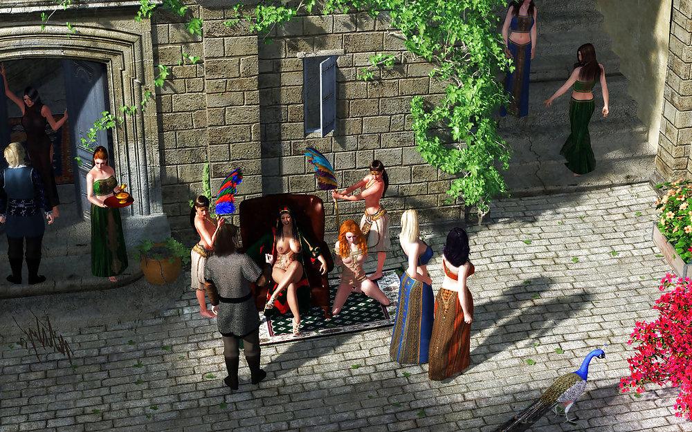 25P The Slaves and Ladies of the Harem.