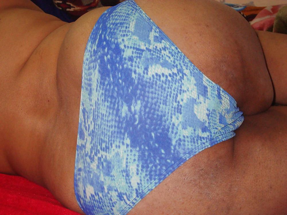 15P Me and chubby wife in panties.
