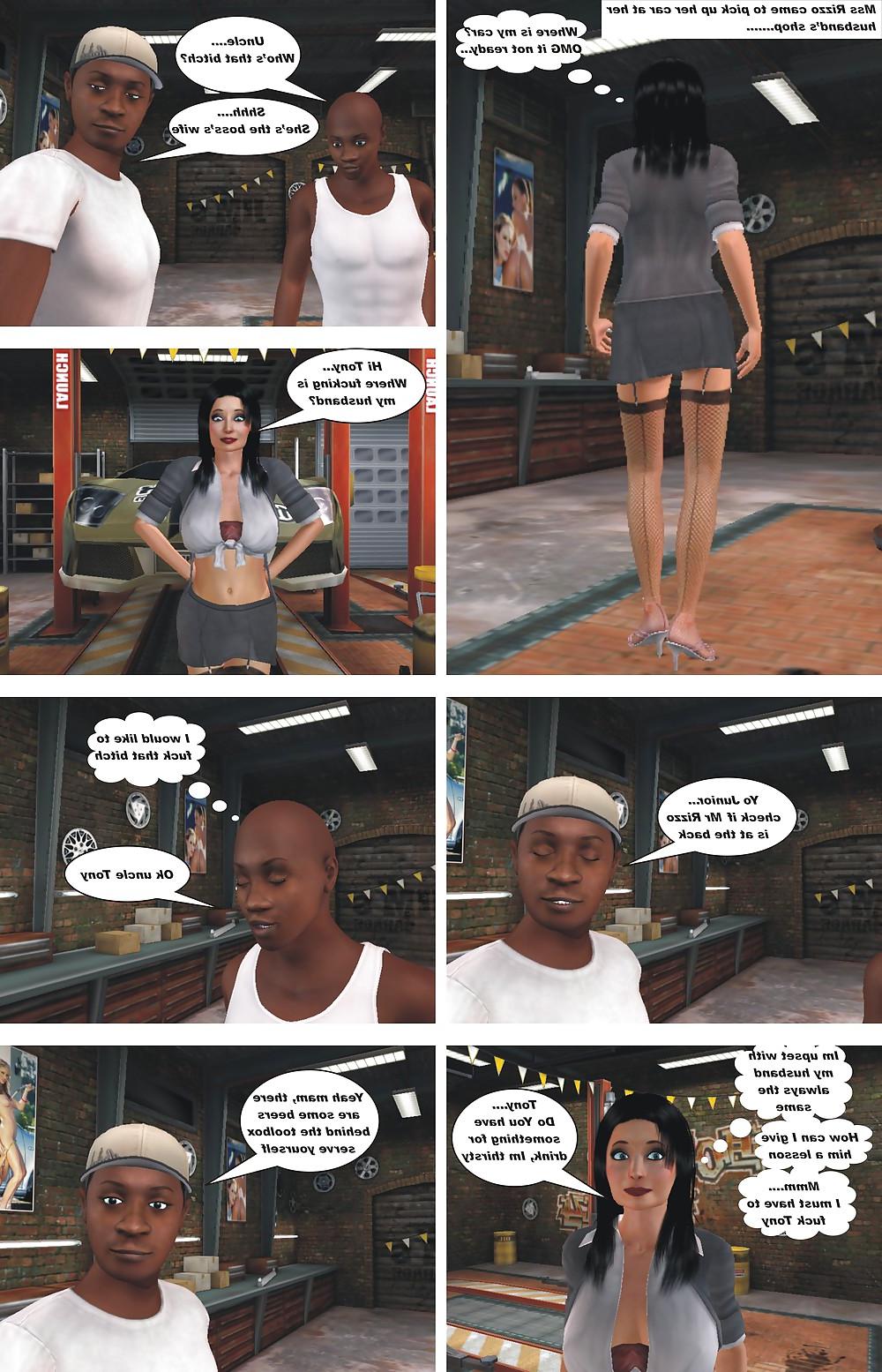 8P Interracial Cartoon - Meet the Rizzos