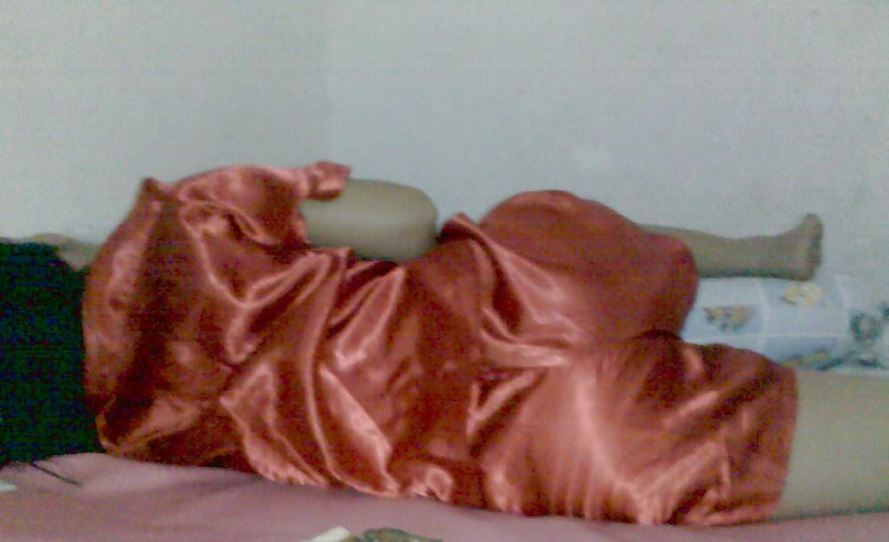 4P RED SATIN