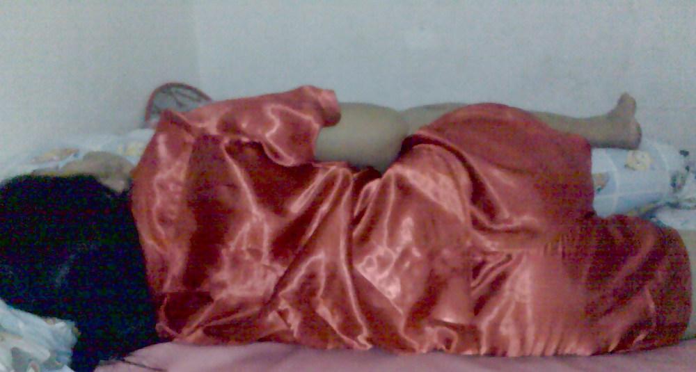 4P RED SATIN