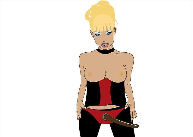 14P Some drawing artworks collected (the femdom part)
