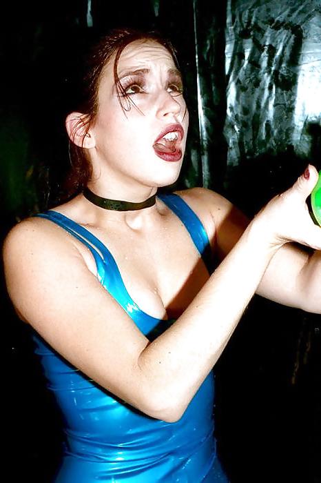 12P Latex Girl Gaged