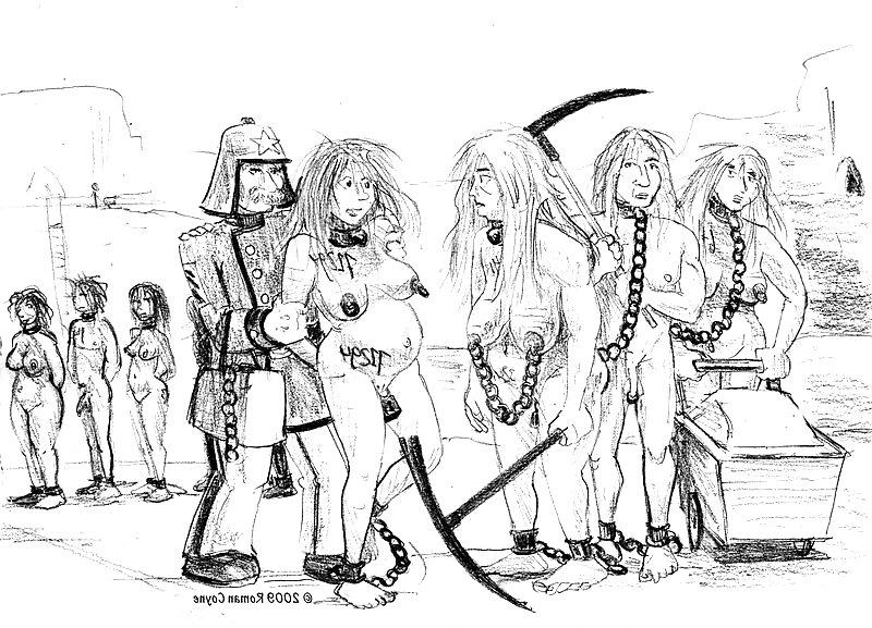 19P In erotic pencil drawings Roman Coyne tells the story of...