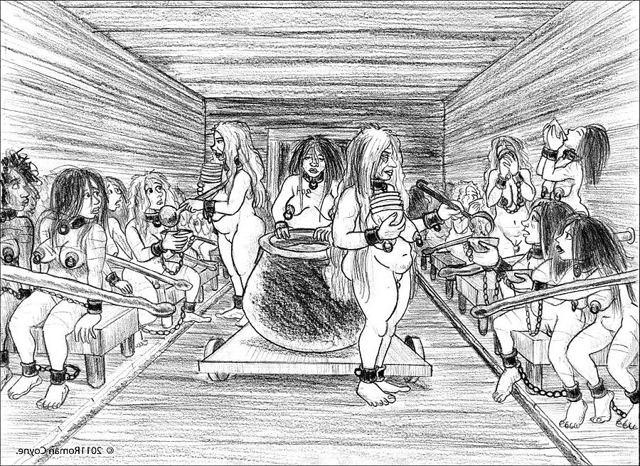 19P In erotic pencil drawings Roman Coyne tells the story of...