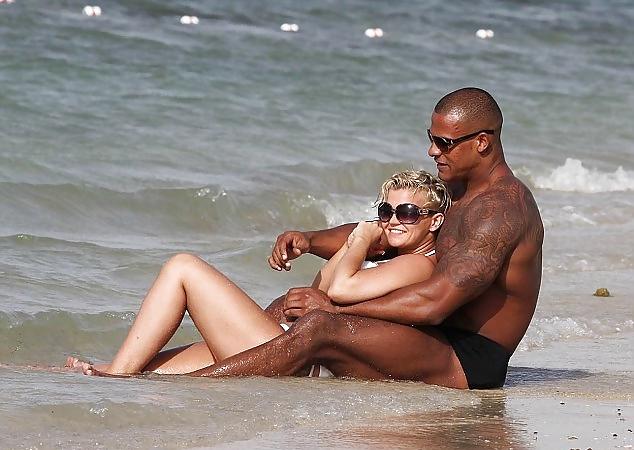 5P K Katona Interracial Beach Kissing