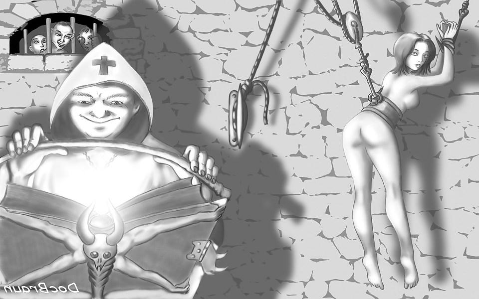 6P Ladies on hooks is the unique BDSM joy of Doc Braun