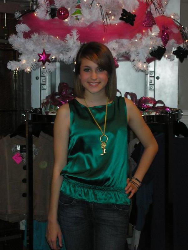 25P Girl in Satin blouse, shirt and other satin clothing