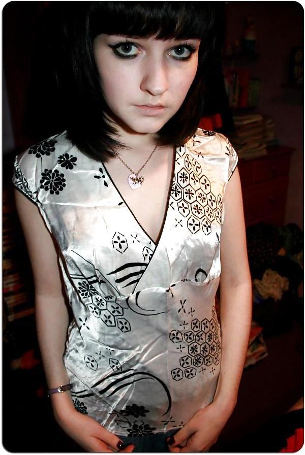 25P Girl in Satin blouse, shirt and other satin clothing