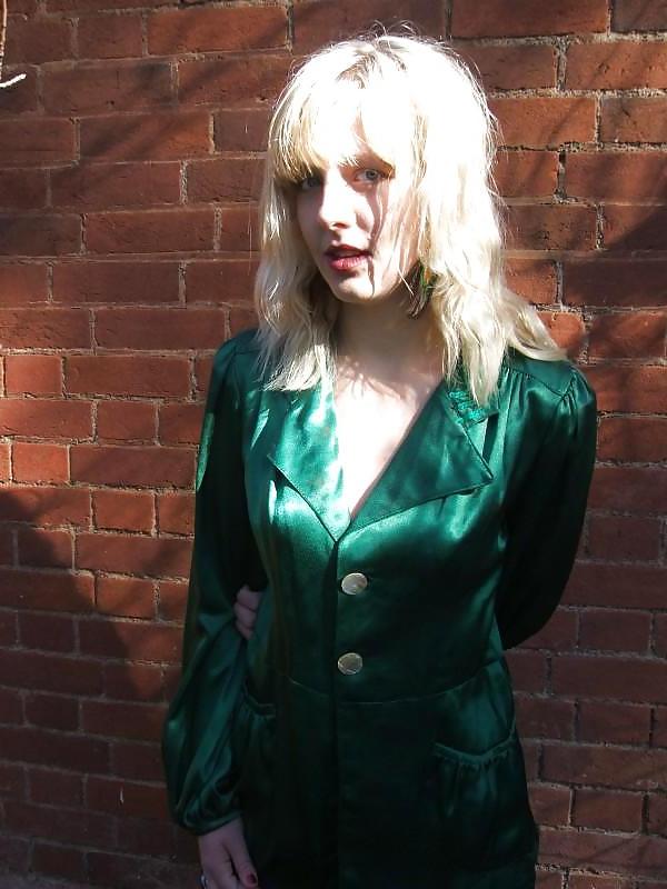 25P Girl in Satin blouse, shirt and other satin clothing