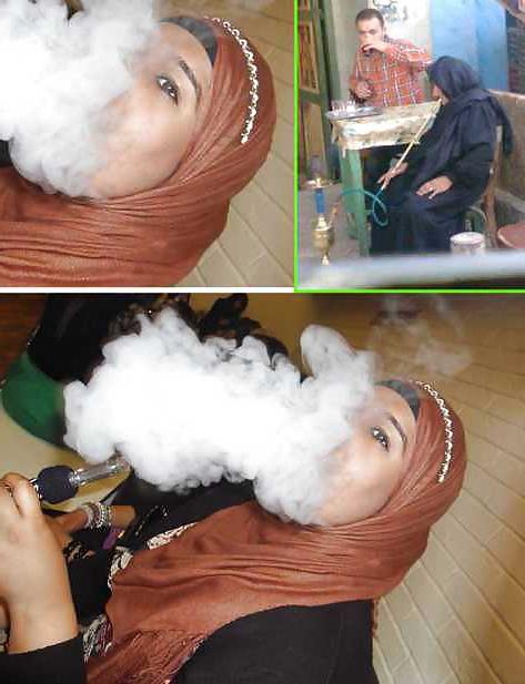 25P Smoking- hijab niqab jilbab arab 