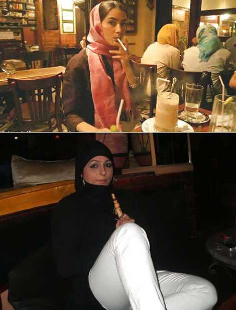25P Smoking- hijab niqab jilbab arab 