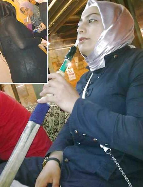 25P Smoking- hijab niqab jilbab arab 