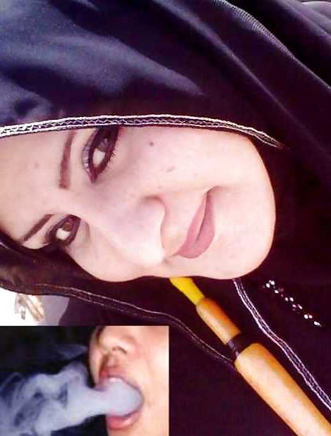 25P Smoking- hijab niqab jilbab arab 