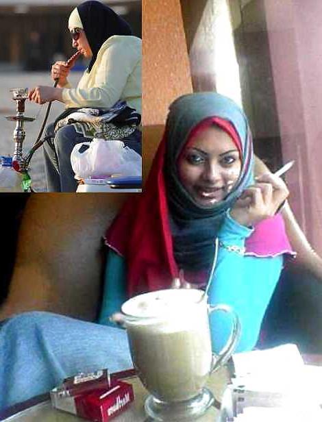 25P Smoking- hijab niqab jilbab arab 