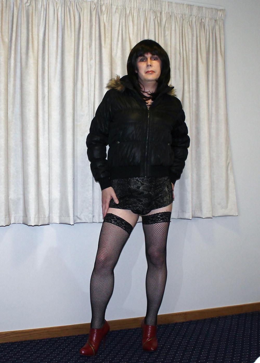 13P Slut in fishnet stockings wants your cock