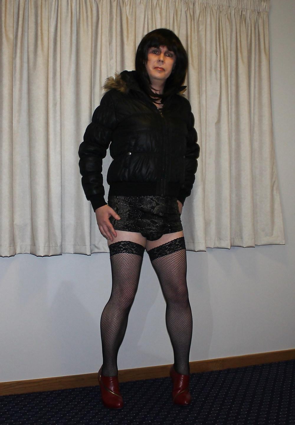 13P Slut in fishnet stockings wants your cock