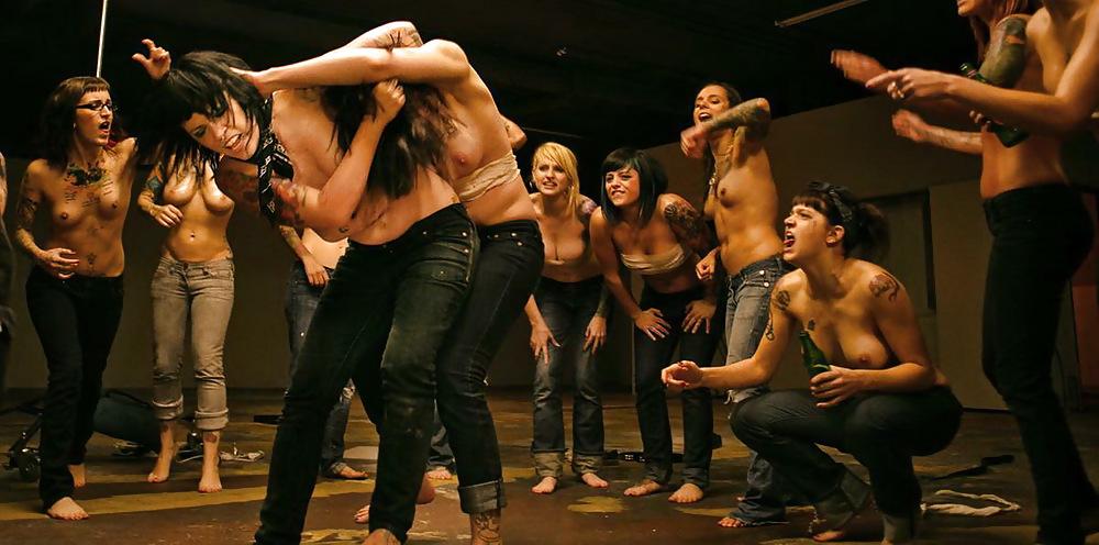 25P Bad Girls Topless Fight Club