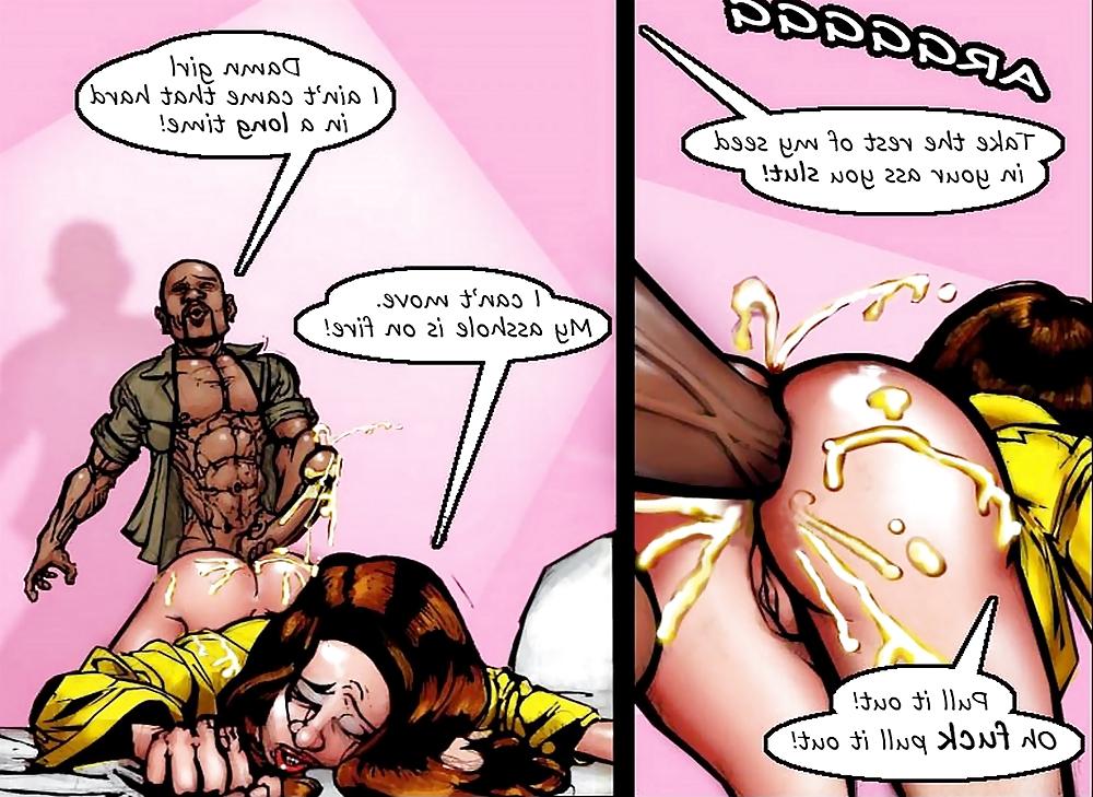 25P Drawn Hits - Toon Tits: Interracial Sex Life