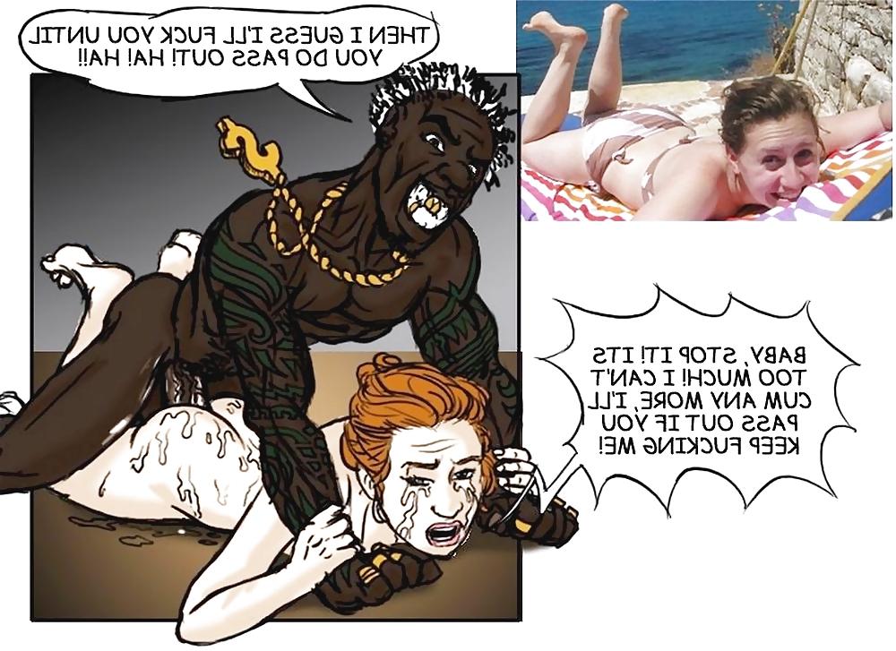 25P Drawn Hits - Toon Tits: Interracial Sex Life