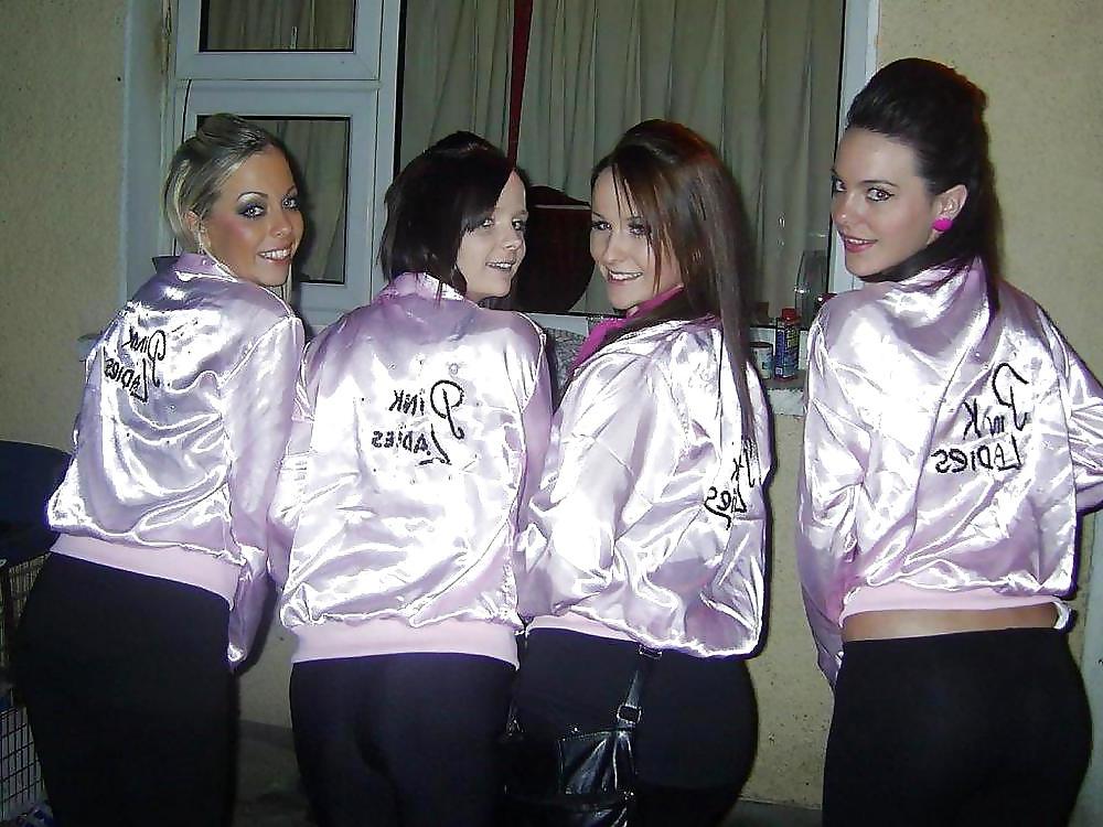 18P Girls in Satin Jackets