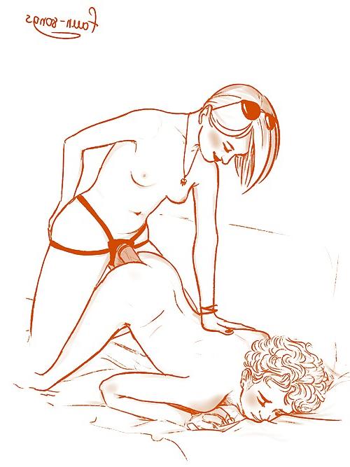 25P Femdom Illustration Collection