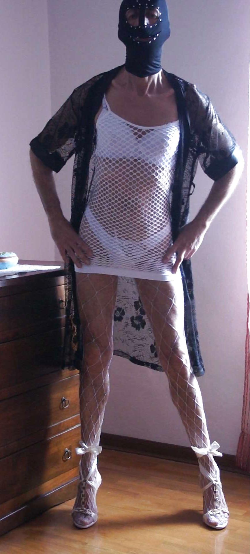 8P White fishnet