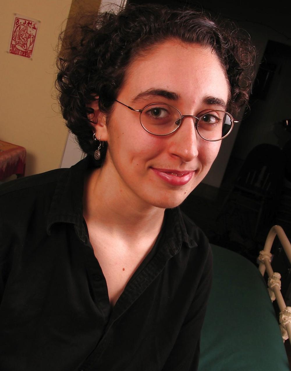 15P Hairy nerd girl