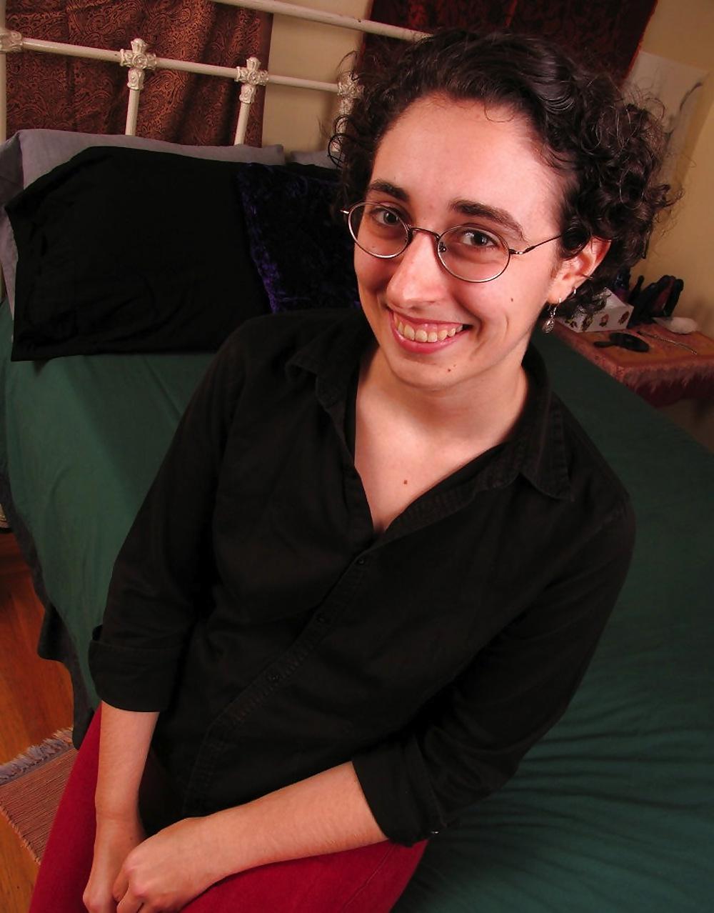 15P Hairy nerd girl