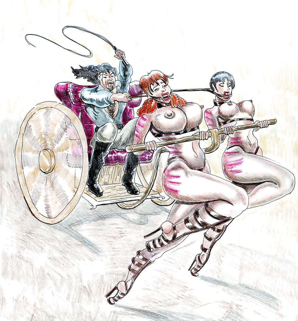 25P Harvey Kurtz loves to whip women in his BDSM drawings