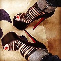25P Fishnet And High Heels