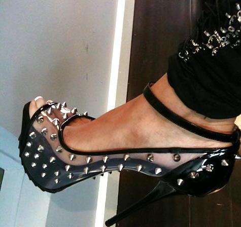25P Fishnet And High Heels