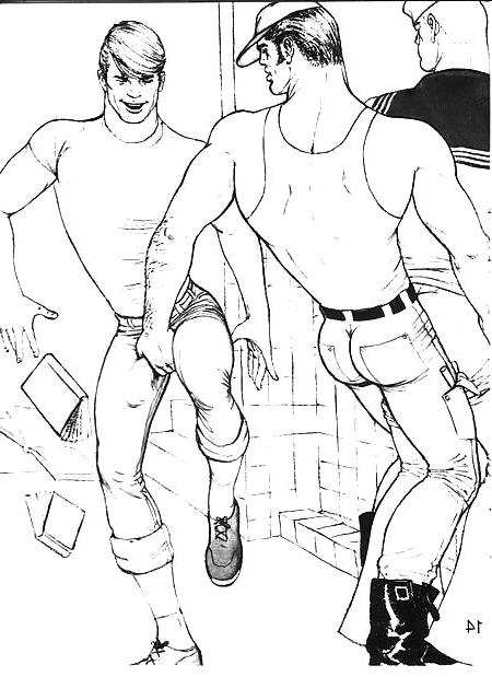21P Tearoom Orgy  by Tom of Finland