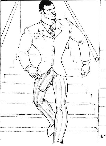 21P Tearoom Orgy  by Tom of Finland