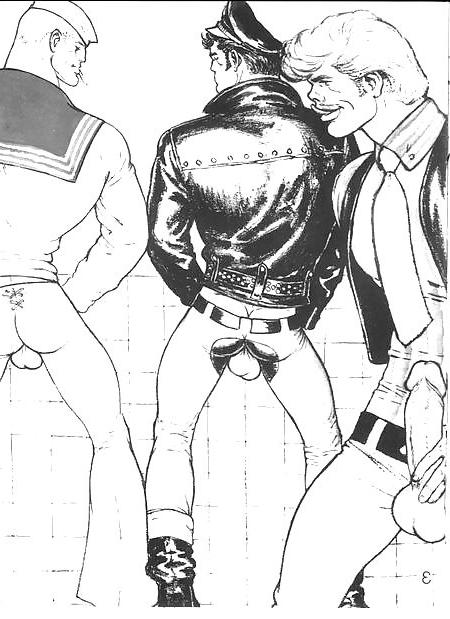 21P Tearoom Orgy  by Tom of Finland