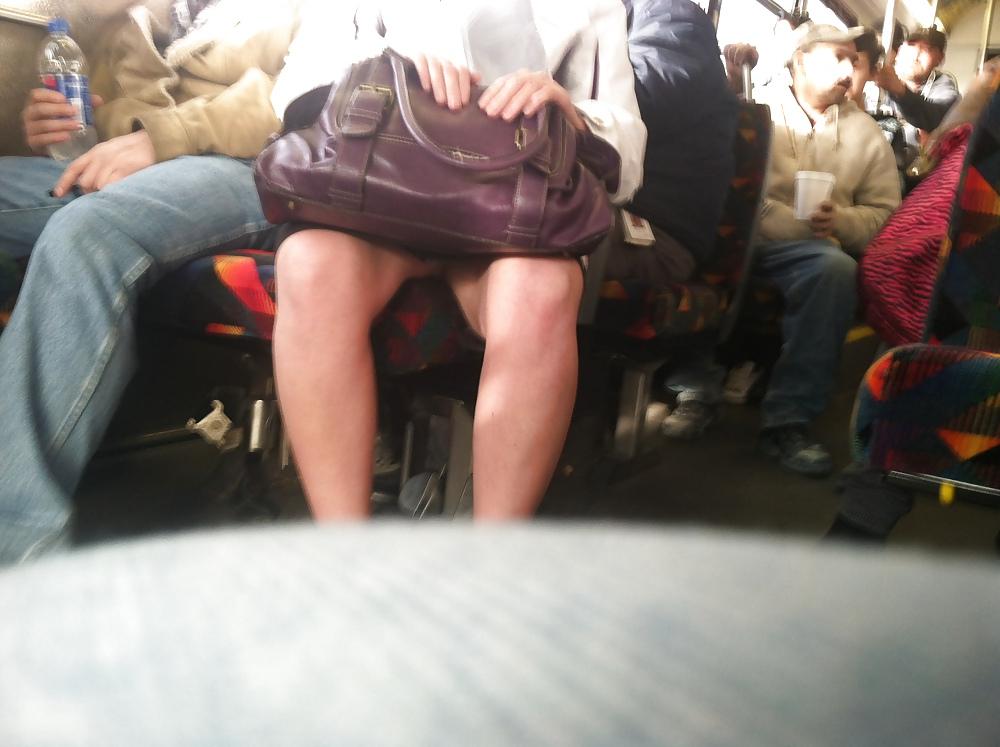 12P I like to peek (denver bus upskirts)