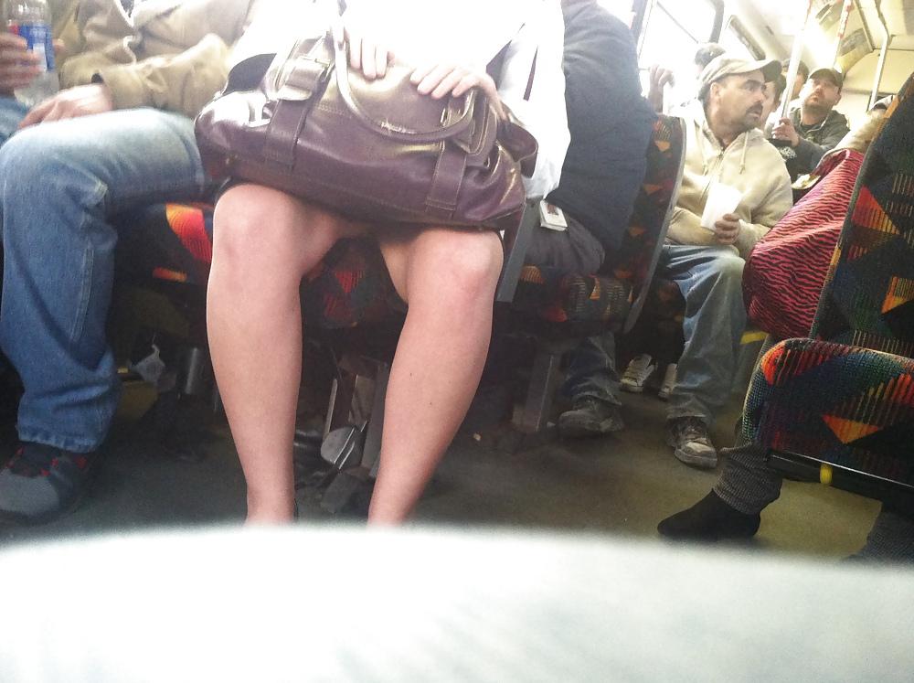 12P I like to peek (denver bus upskirts)